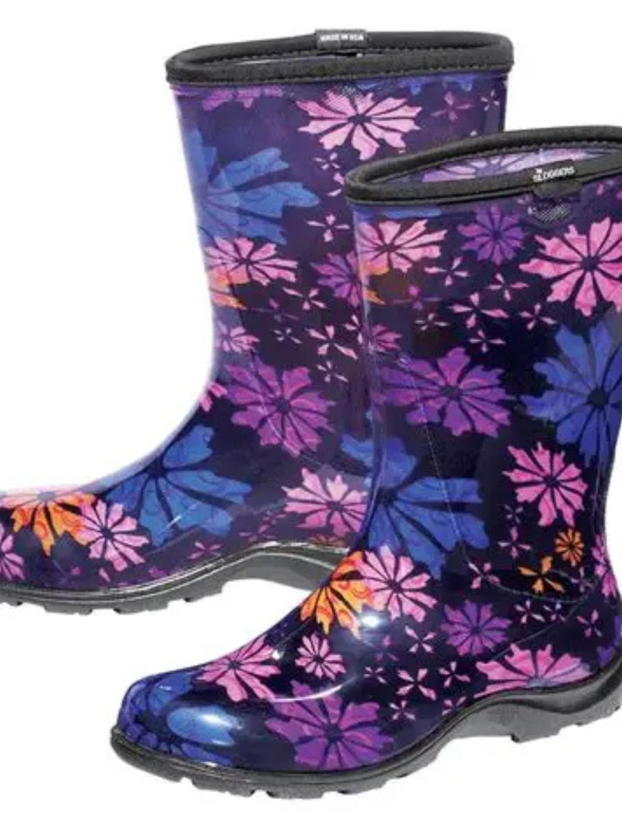 Flower Power Mid-Calf Boot
